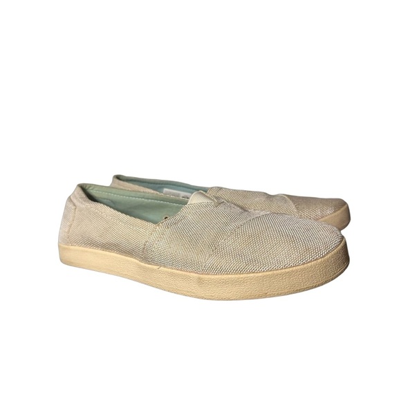 TOMS Beige Avalon Slip On Shoes Women Size 9 - Picture 2 of 10